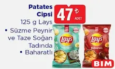 LAYS PATATES CİPSİ 125 G